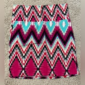 Charlotte Russe Aztec Body-con Skirt